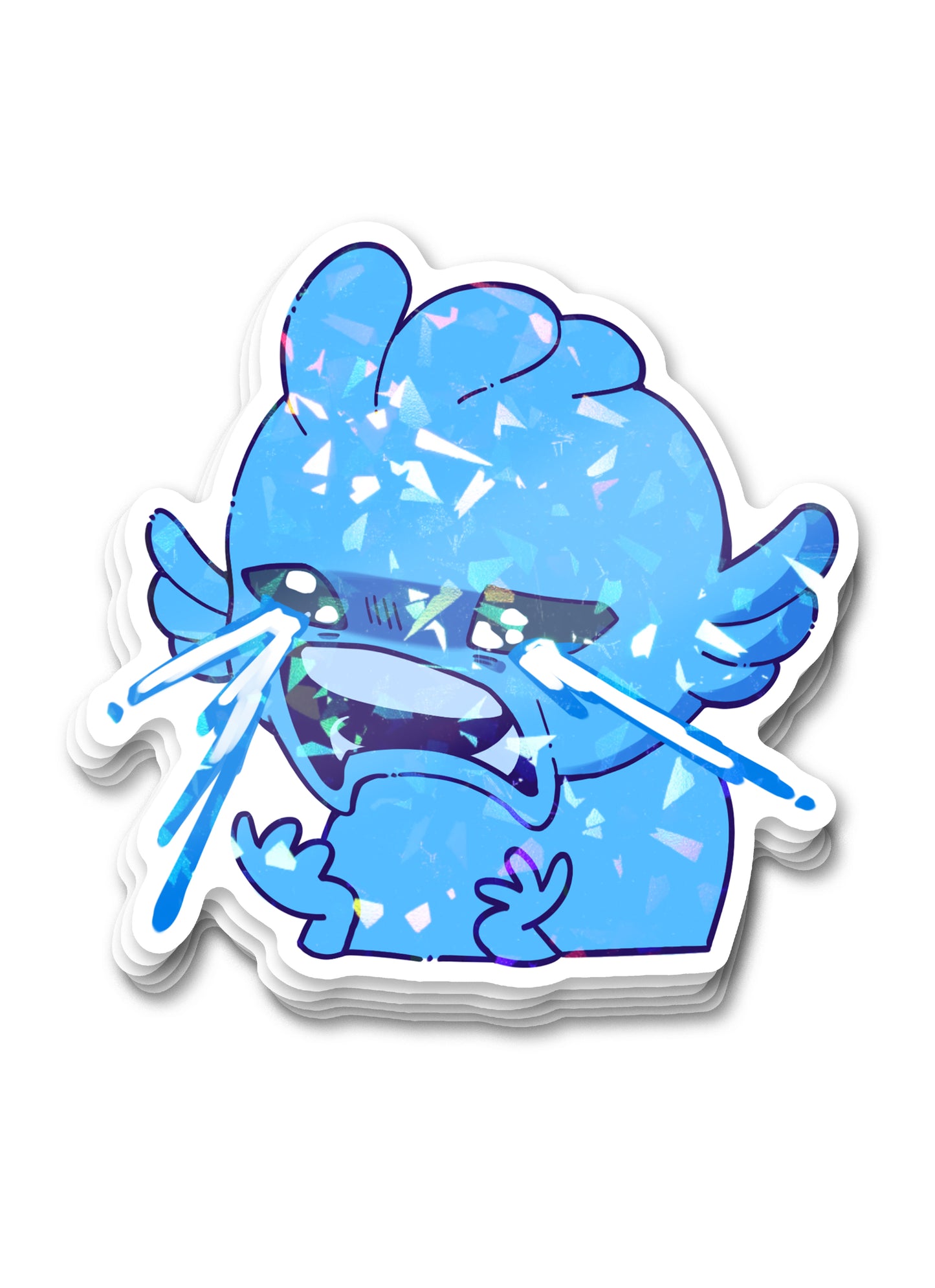 CRYING SHRIMP STICKERS (SET OF 5)