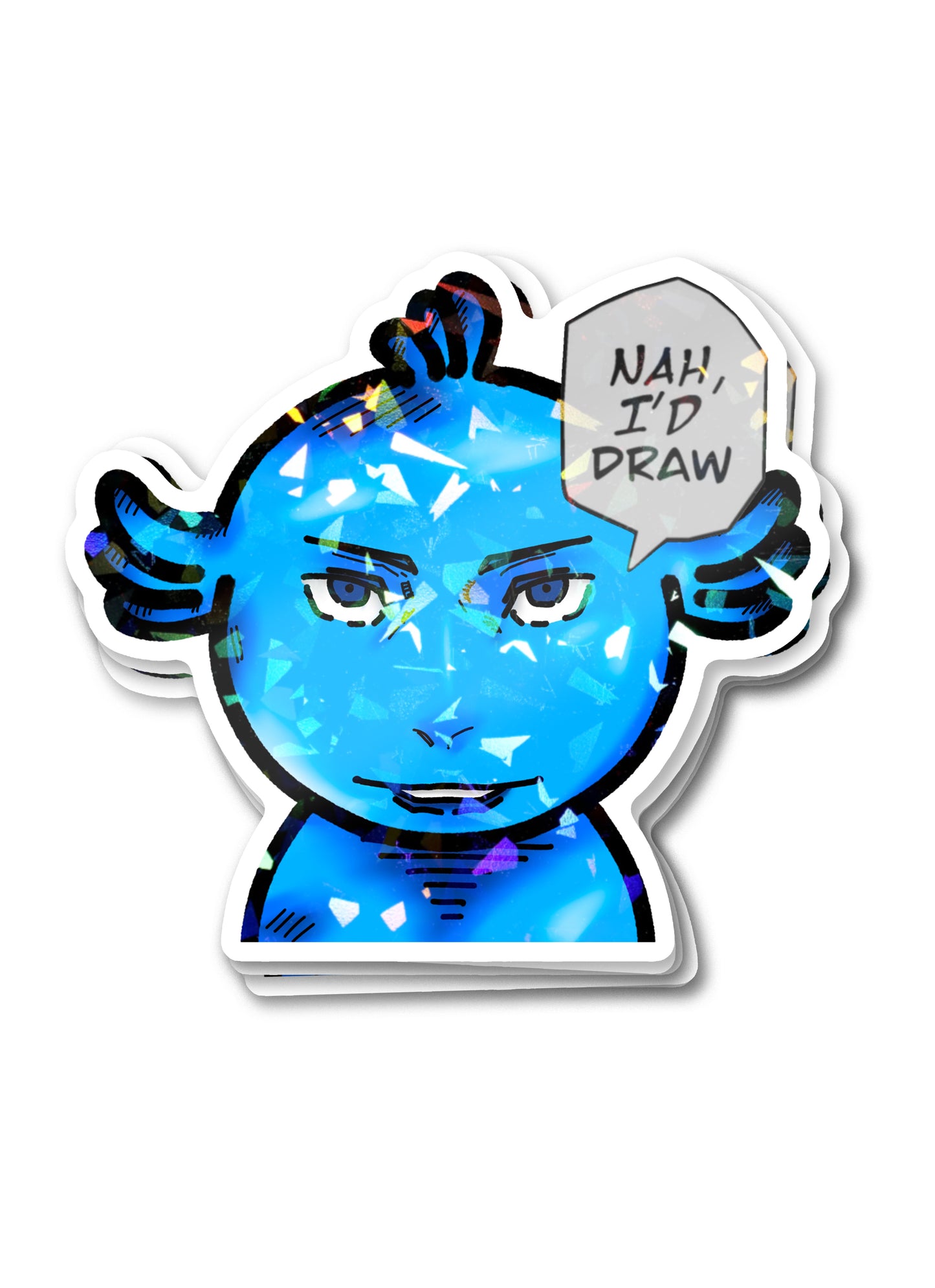 NAH I'D DRAW STICKERS (SET OF 5)