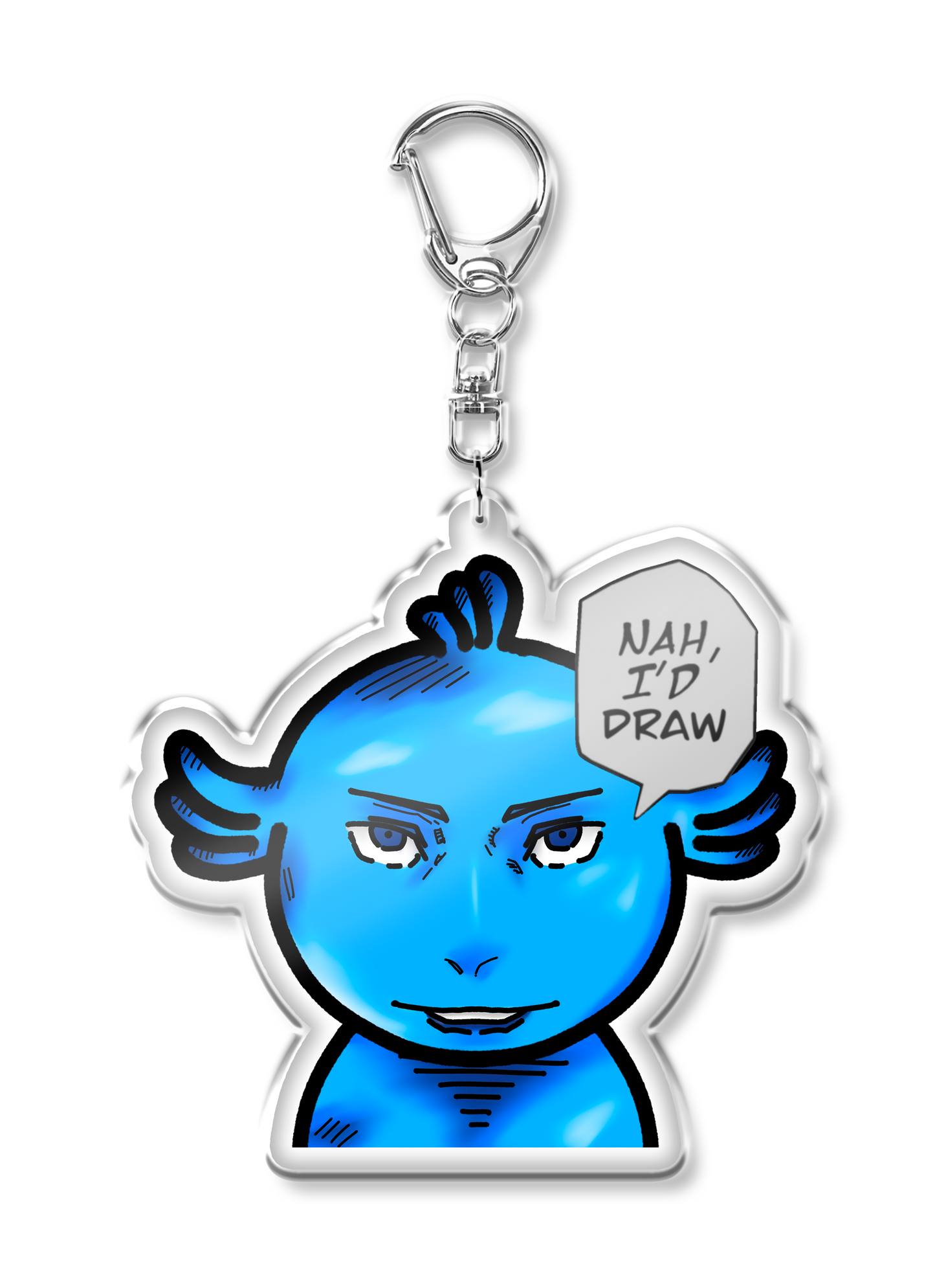 NAH I'D DRAW KEYCHAIN