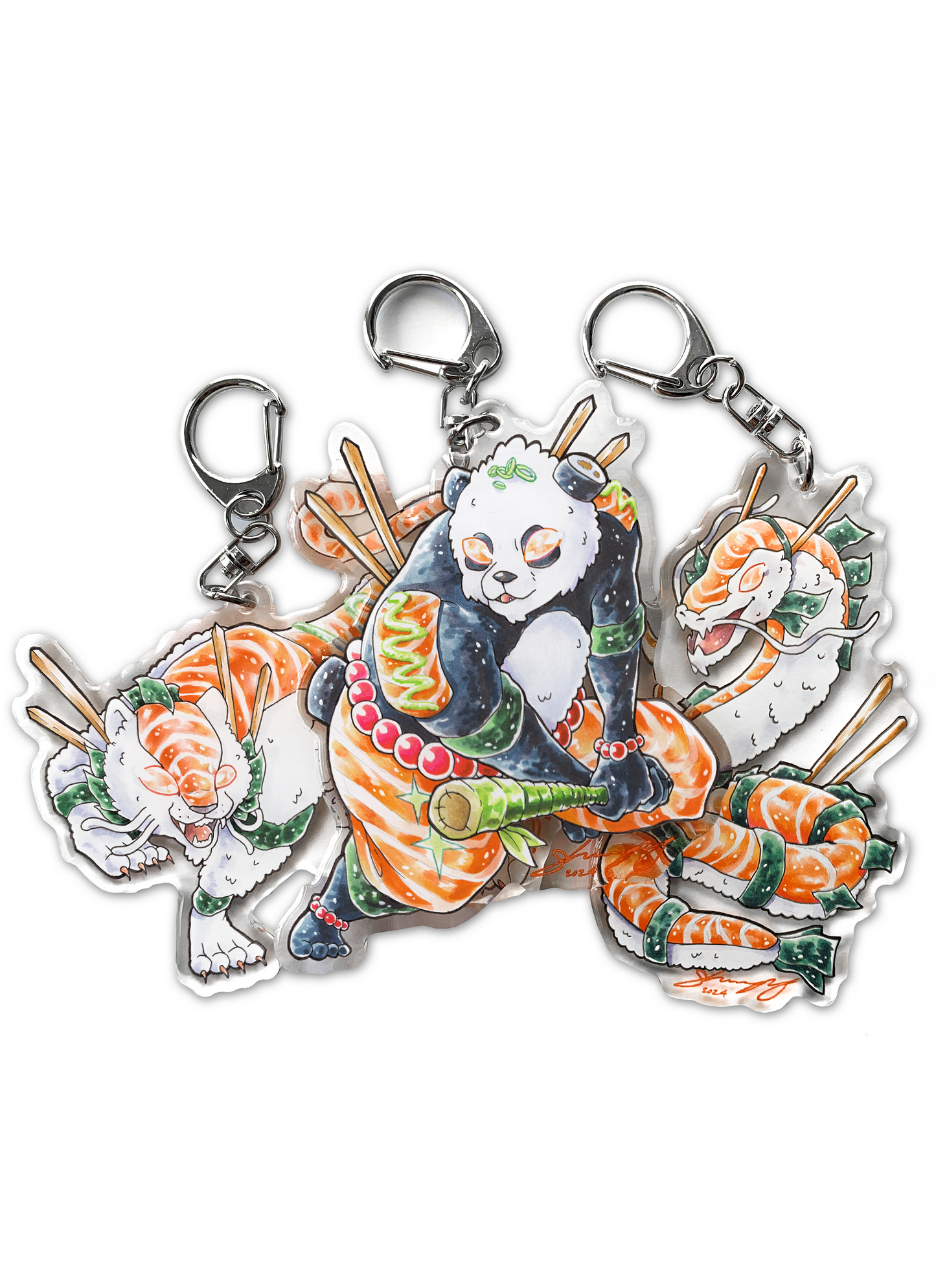 LIMITED: SUSHI TRIO KEYCHAIN