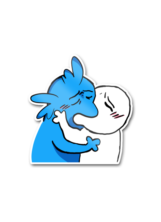 SHRIMPY KISS STICKER