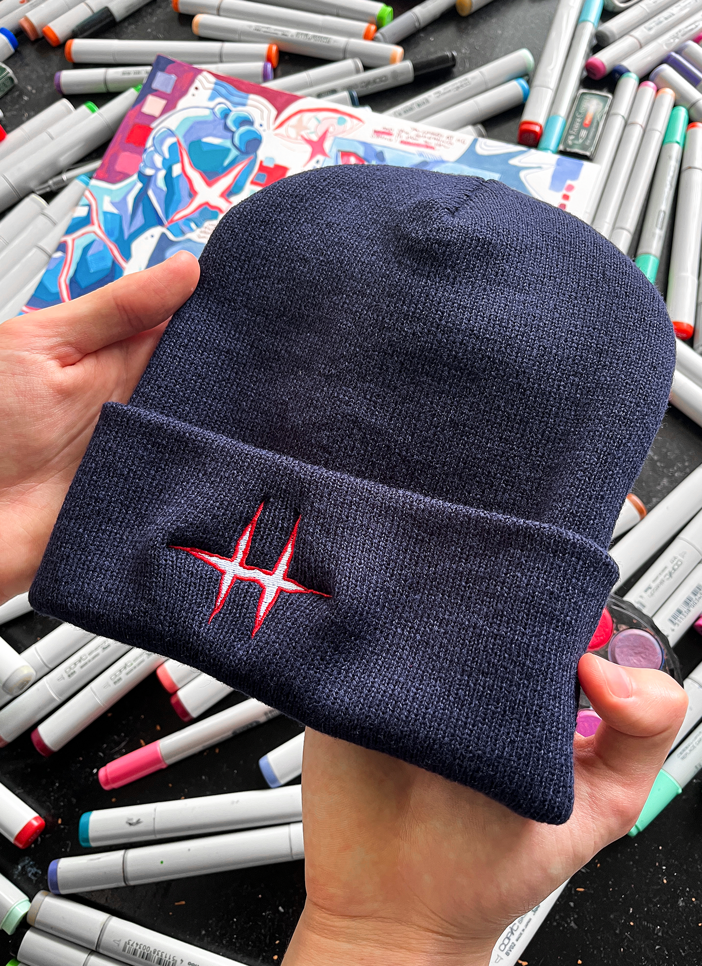 THE EVIL SHRIMPY BEANIE